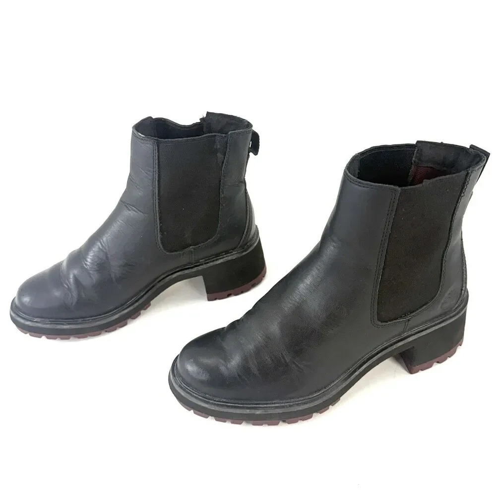 Timberland black leather